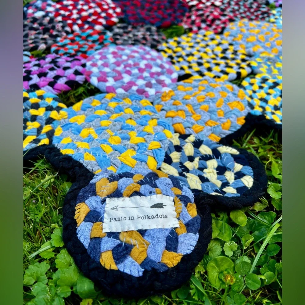 Handbraided Rug Doormat - RedYellow
